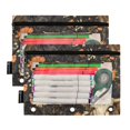 thumbnail image 2 of ALAZA 2 Pack Pencil Pouch Highland Cows Flower Pencil Case for 3 Ring Binder Clear Window Pencil Bag Organizers, 2 of 6