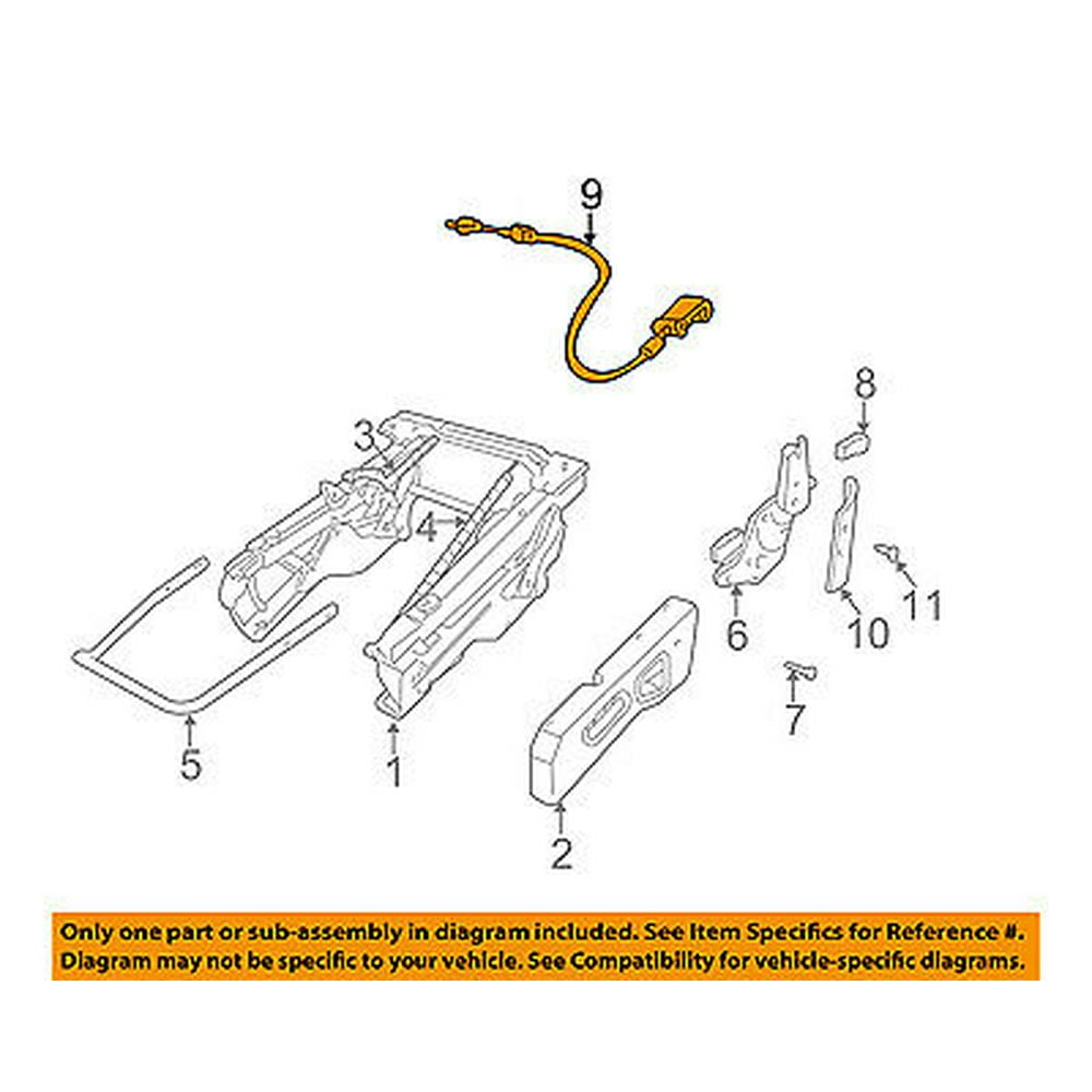 Jeep CHRYSLER OEM 9700 Wrangler Seat TrackCable 5014292AA Walmart