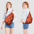 thumbnail image 2 of Striped & Checkered Fusion Sling Backpack - Unique Pattern Crossbody Bag, Stylish Pack for Urban Explorers, 2 of 4