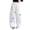 White&&100, variant on CONROSES Girls Baggy Cargo Pants Wide Leg Hiking Pants for Girls Trendy Floral Embroidery Elastic Waist Drawstring Athletic Jogger Pants With Pockets