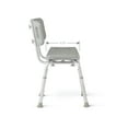 thumbnail image 4 of Medline Bath Chair and Shower Chair with Back for Elderly, Sturdy, 12-In Seat, 400 lb Weight Capacity, Gray, 4 of 5