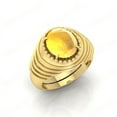 thumbnail image 3 of Shree Jewelrs Original Certified Natural Yellow Sapphire (Pukhraj) Ring - 3.75 Ratti Certified Handcrafted Ring Jupiter Ring, PANCHDHATU Gold Plated Ring for Men and Women, 3 of 5