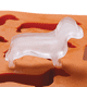 thumbnail image 4 of Molde de silicona para hacer cubitos de hielo con forma de cachorro de perro salchicha, para galletas de chocolate, bandeja de hielo casera, molde de silicona, rojo, 4 of 8
