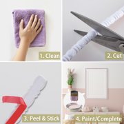 0.4 x 196.8Peel and Stick Bead and Reel Trim - Easy to Paint, Flexible DIY Craft Molding for Mirror Frame, Backsplash, Wall, Door, Cabinet, Dresser, Shelf