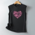 thumbnail image 4 of Leesechin Ladies Breast Cancer Shirts Butterfly Pink Ribbon Graphic Awareness Tee Tops, 4 of 5
