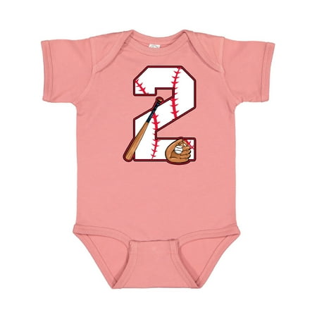 

Inktastic Baseball Second Birthday- two years old Gift Baby Boy or Baby Girl Bodysuit