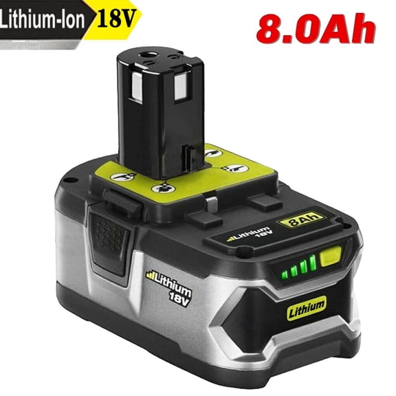 8.0Ah 18Volt For RYOBI 18V For One  Plus High Capacity Lithium Ion Battery P108