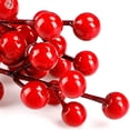 thumbnail image 4 of Injueey 20x bayas rojas decoraciones navideñas ramas de bayas artificiales vibrantes para colgar árboles Kits de decoración para fiestas, 4 of 6