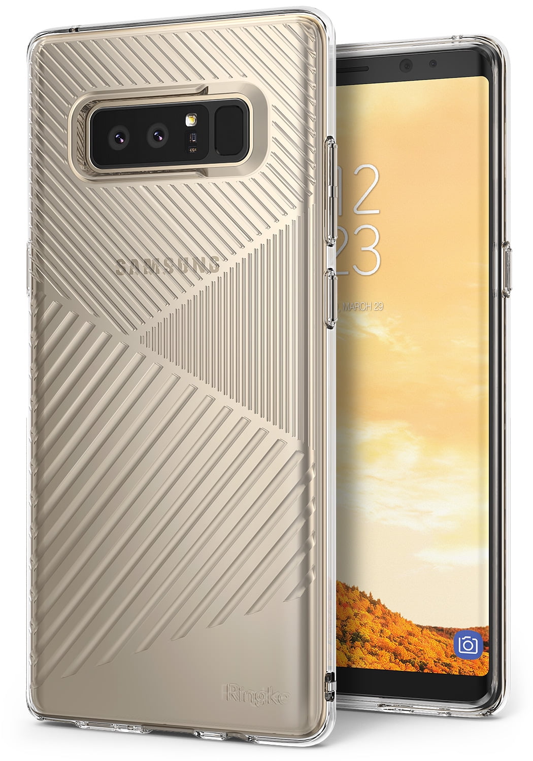 Samsung Galaxy Note 8 Phone Case Ringke [BEVEL] Minimalist Diagonal Textured Shock Absorption