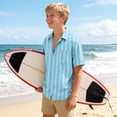 thumbnail image 6 of Boys' Short Sleeve T-Shirt with Turn-Down Collar for Summer Play, 6 of 8