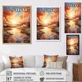 thumbnail image 4 of Designart "Coastal Horizon Clouds IV" Landscape & Nature Floater Framed Wall Art Print, 4 of 7