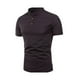 thumbnail image 1 of pstuiky Camisas de vestir de manga corta para hombre, Suéter casual de manga corta con cuello alto y diseño liso cómodo para hombre camisas casuales para hombre xxl, 1 of 3