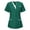 Green, variant on Lightweight Nursing Scrubs for Women Housekeeping Uniforms for Women Short Sleeve Scrub Tops Cleaning Uniform