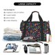 thumbnail image 5 of Easygdp Colorful Excavator Bolsa de Gimnasio, Bolsa de Viaje Duffel, Bolsa de Fin de Semana con Compartimentos, Bolsa de Mano para Noche, 5 of 7