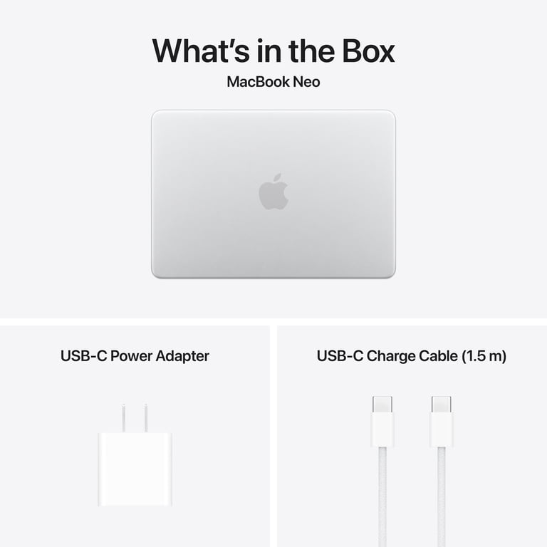 Apple MacBook Neo 13-inch Apple A18 Pro chip with 6‑core CPU and 5