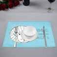 thumbnail image 2 of MKHERT Funny Kitten Quotes Home is were My Cat is Placemats Table Mats for Dining Room Kitchen Table Decoration 12x18 inch,Set of 6, 2 of 4