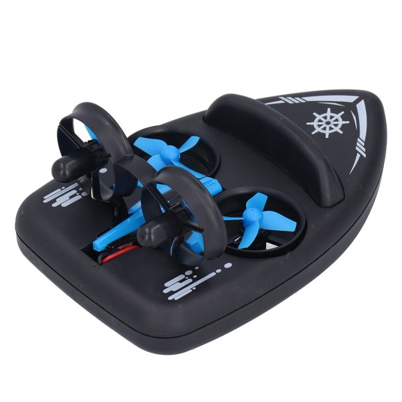 Rc Drone Rc Drone Toy 3 In 1 Rc Drone Rc Boat RC Drone Toy Flip Headless Mode Land Water Electric Remote Control Boat Children ToyBlue