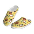 thumbnail image 2 of Fotbe Pineapples Sharks In Hawaiian Pattern Women's Fuzzy Curly Fur Memory Foam Loafer Slippers Indoor Outdoor Slippers Winter Home Shoes-35/36, 2 of 7