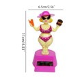 thumbnail image 2 of Bottone Decoration Gift Solar Powered Dancing Beauty Dancer Toy Car Decoration for Car Dashboard Office Desk Ornaments, 2 of 7