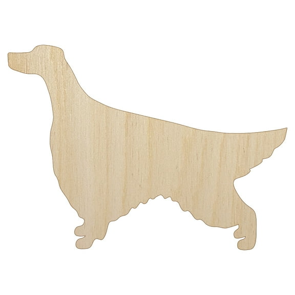 Irish Setter Dog Solid Wood Shape Unfinished Piece Cutout Craft DIY Projects - 4.70 Inch Size - 1/8 Inch Thick