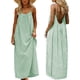 thumbnail image 1 of Una Línea Vestidos de Verano para las Mujeres 2025 sin Mangas Cami Espagueti Correa Vestidos para las Mujeres Vestido de Sol Largo Flujo, 1 of 9