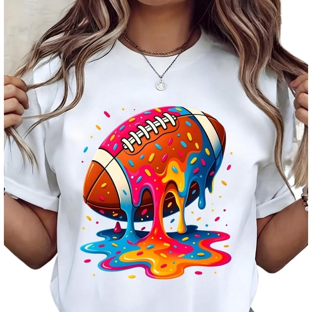 playera unisex de fútbol con diseño gráfico para Halloween, Acción de Gracias y celebración del Super Bowl
