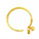 thumbnail image 1 of Brazalete Gold Placer con brazalete abierto con la palabra de la suerte grabada, 27 g, 1 of 1