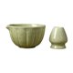 thumbnail image 1 of Cuenco de cerámica para matcha de 420 ml, hecho a mano, para té verde, ideal para ceremonias, amigos y familia. Verde con soporte, 1 of 9