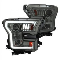 Smoke Lens LED Projector Headlights for 2015-2017 Ford F-150