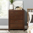 thumbnail image 6 of Pemberly Row 40" Classic Solid Wood 4-Drawer Bedroom Chest in Walnut, 6 of 12
