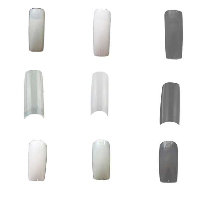 pitrice 500pcs Full Cover/Half Tips/French Style Acrylic Artificial False Nails Women Fake Nails Tips