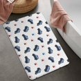 thumbnail image 2 of Police and Light White Pattern Non Slip Microfiber Bathroom Rugs, Soft Rubber Backing Bath Mats for Bathroom Floor Tub and Shower,20"x32", 2 of 5