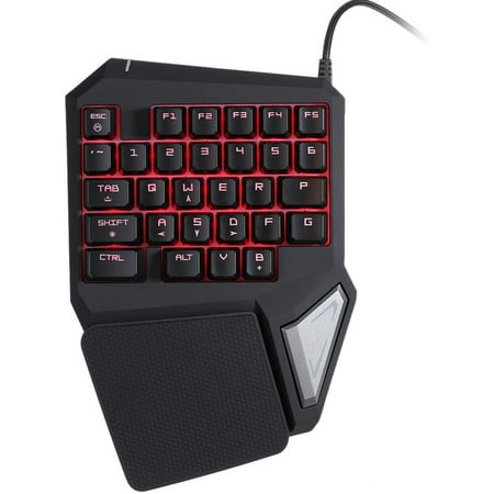 Delux T9 Pro Gaming Keyboard Professional One/Single Hand USB Wired