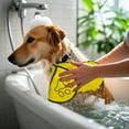 thumbnail image 5 of Pet Bath Towel Set Super Absorbent Microfiber Hand Wipes for Dogs and Cats Grooming, 5 of 5