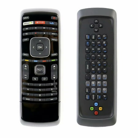 Delete Amazon App New XRT300 Qwerty Keyboard Remote Control Fit for VIZIO LCD LED Smart TV with Amazon Netflix vudu APP Key ()