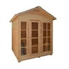 ALEKO CED6IMATRA Canadian Red Cedar Wood Outdoor and Indoor Wet Dry Sauna, 4.5 kW Harvia KIP Heater, 4 Person