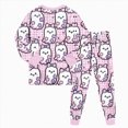thumbnail image 6 of KPVEVIQ 2 Piece Girls Boys Halloween Pajamas Kids Pumpkin Ghost Graphic Long Sleeve Top and Pants Pajamas Pjs Sleepwear Set for Toddler Little Boys,5-6 Y, 6 of 9