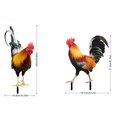 thumbnail image 3 of 2pcs Chicken Fence Sculpture Unique Acrylic Garden Statue for Lawn Path Sidewalk, 3 of 9