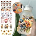 thumbnail image 3 of UV DTF Transfer Cup Wrap Transfer Sticker Cartoon printed Coffee-Cup Glass T3W4, 3 of 8