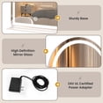thumbnail image 6 of Swafrrt Arch Makeup Mirror with Lights, 20x24inch Vanity Mirror, Lighted Makeup Mirror, 3 Color Modes, Dimmable Light, HD 4MM Shatter-Proof Mirror, 6 of 8