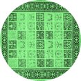 thumbnail image 1 of Ahgly Company Indoor Round Persian Emerald Green Traditional Area Rugs, 6' Round, 1 of 4