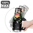 thumbnail image 6 of 40oz Colorful Botanical Mushroom Stainless Steel Flip Straw Tumbler Spill Proof Travel Cup Double Wall Vacuum Insulated Coffee Mug with Top Handle, 6 of 6