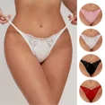 thumbnail image 2 of Tanga sin costuras de cintura baja para mujer, lencería íntima, bragas con espalda en T, Tanga con correa fina, 2 of 4
