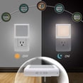thumbnail image 3 of Luz nocturna LED regulable con sensor automático de atardecer a amanecer, luces nocturnas blancas cálidas y suaves para pasillo, dormitorio, habitación de niños, cocina, escalera, paquete de, 3 of 4