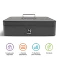 thumbnail image 2 of Caja de Seguridad Redlemon para Dinero Efectivo Cerradura 2 Llaves, 2 of 8