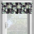 thumbnail image 4 of Ambesonne Floral Valance & Curtain, Geometric Soft Spring, 55"x30", Pale Green Slate Blue, 4 of 6