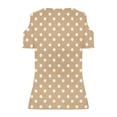 thumbnail image 4 of Sexlip Womens Swimsuit Set Polka Dot V Neck Cover Up Design Short Sleeve Slim Silhouette Breathable Fabric for Casual Beach Days Yellow XXL, 4 of 6