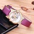 thumbnail image 4 of Montre-bracelet Analogique à Cadran Quartz Chat Lunettes Mignonnes pour Femmes, 4 of 6
