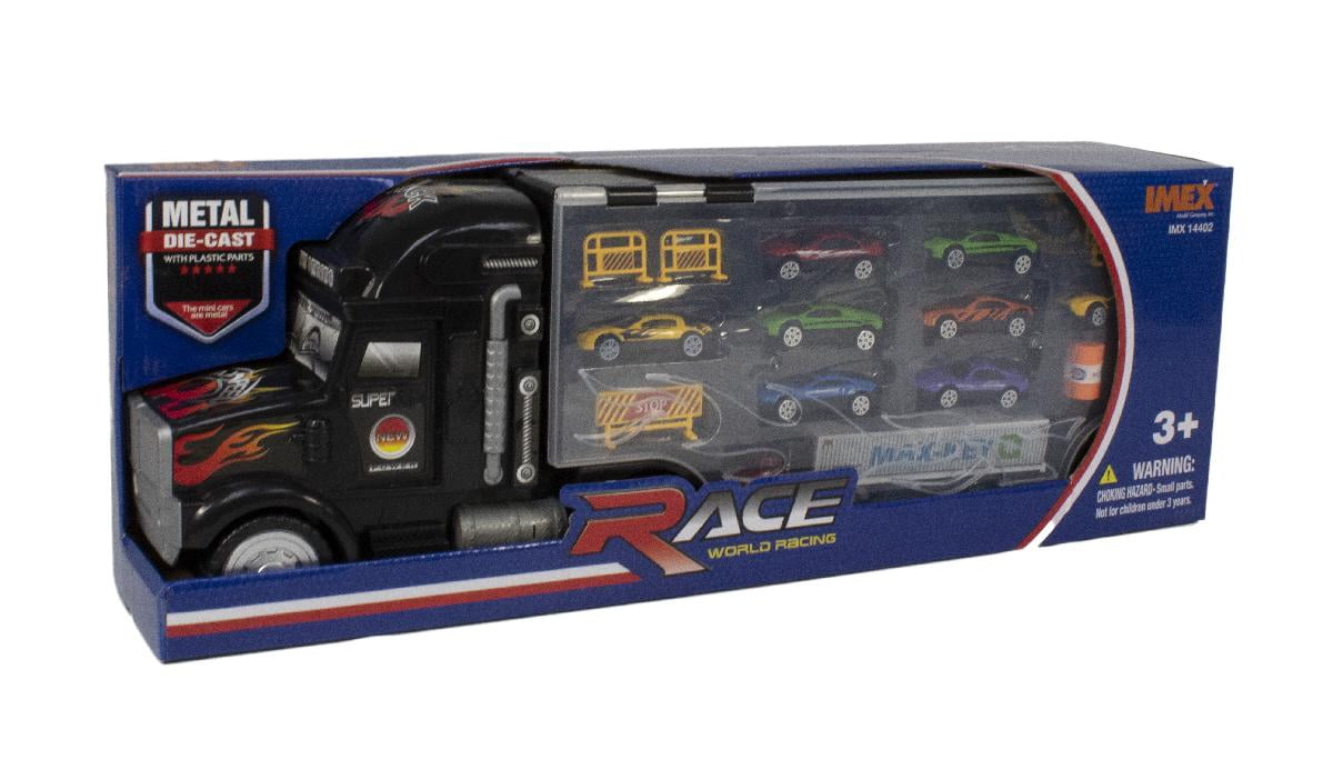 122 Scale Transport Vehicle Carry Case Truck w/ Diecast Cars Inside