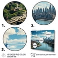 thumbnail image 3 of Designart "Nyc Usa Cityscape Of wall decor IV" Cityscapes Art Living Room Set, 3 of 5
